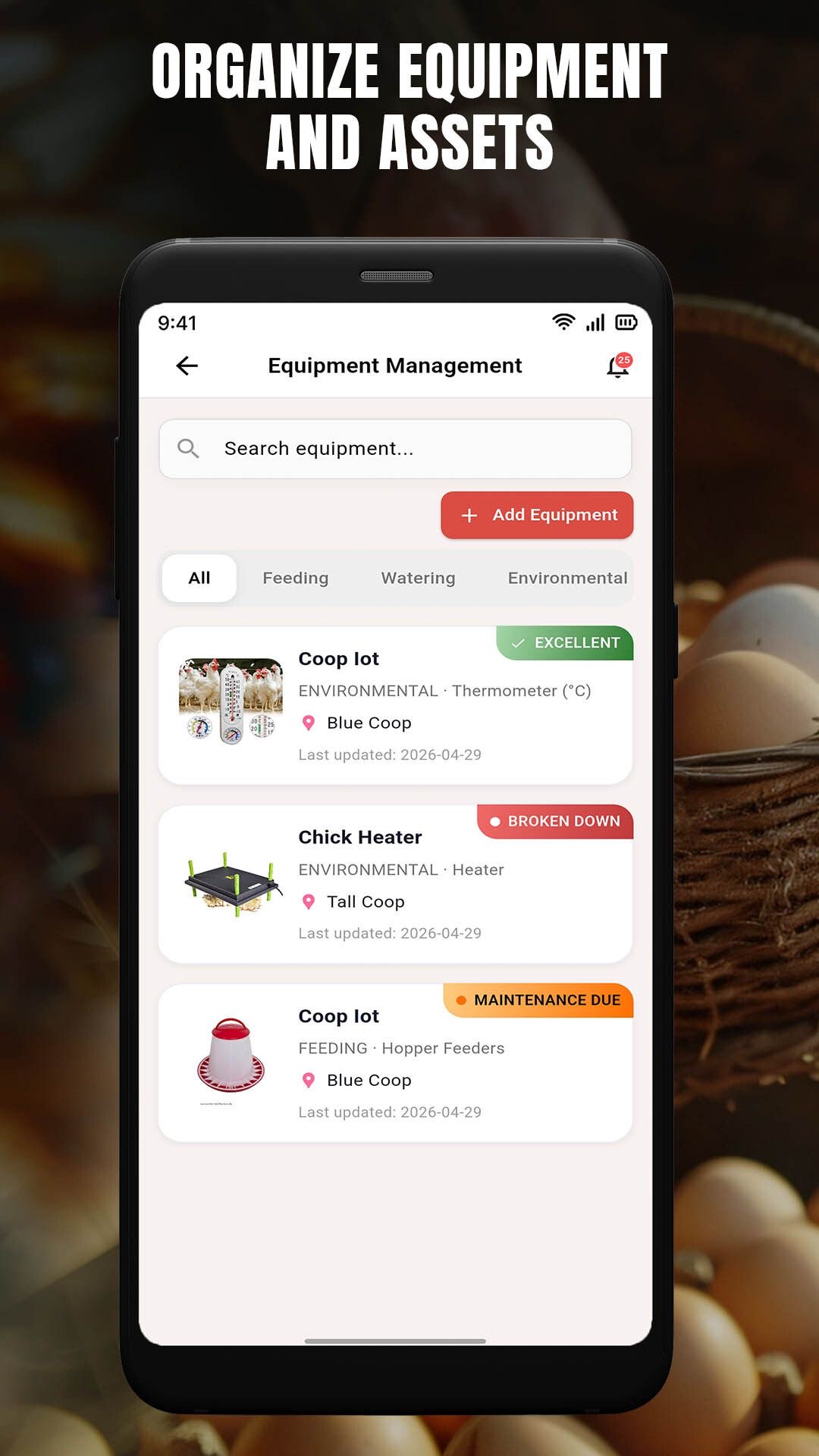Equipment & Assets